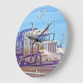 White Freight Truck - Truck and Highway Art Grote Klok (Hoek)