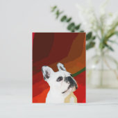 White French Bulldog Briefkaart (Staand voorkant)