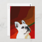 White French Bulldog Briefkaart (Voorkant / Achterkant)
