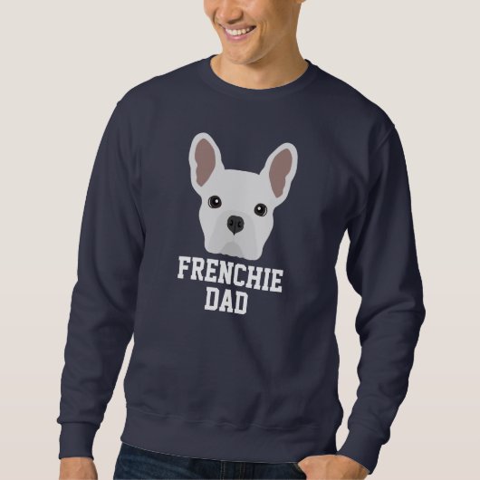 White French Bulldog Dog Dad Trui (Voorkant)