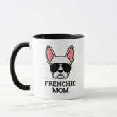 White French Bulldog Frenchie Dog mam Mok (Links)