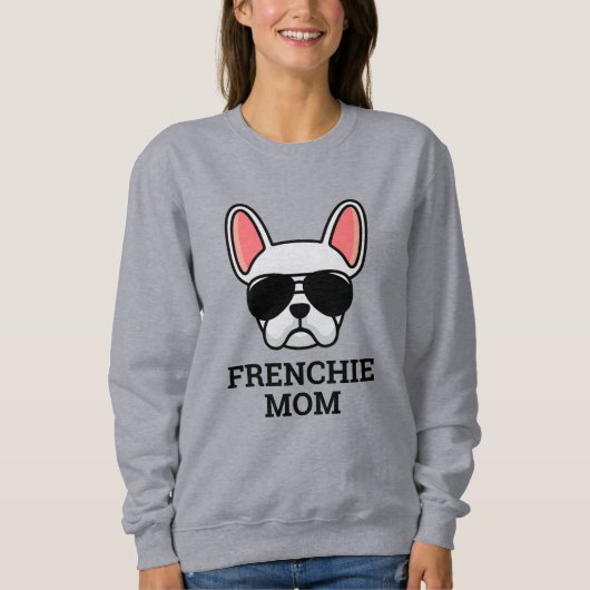 White French Bulldog Frenchie Dog mama Trui (Voorkant)