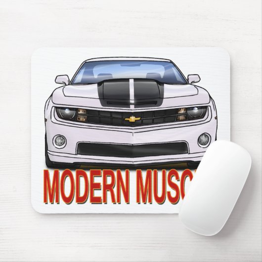 WHITE_FRONT_CAMARO.png Muismat (Met muis)
