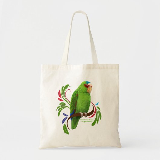 White Fronted Amazon Tote Bag (Voorkant)