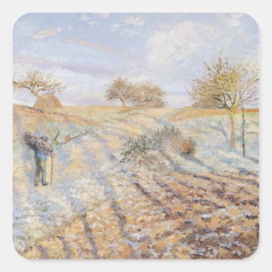 White Frost, 1873 Vierkante Sticker (Voorkant)