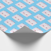 White Frosting Sprinkle Birthday Cake Cadeaupapier (Hoek)