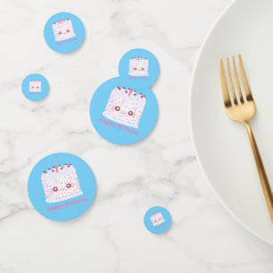 White Frosting Sprinkle Birthday Cake Confetti