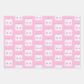 White Frosting Sprinkle Birthday Cake Inpakpapier Vel (Voorkant 2)