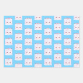 White Frosting Sprinkle Birthday Cake Inpakpapier Vel (Voorkant)