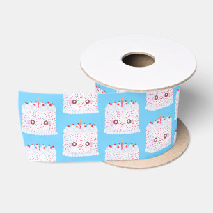 White Frosting Sprinkle Birthday Cake Satijnen Lint