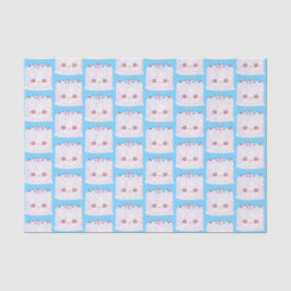 White Frosting Sprinkle Birthday Cake Tissuepapier