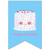 White Frosting Sprinkle Birthday Cake Vlaggetjes (Eerste vlag)