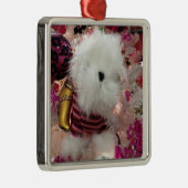 WHITE FUFFY PUPPY CHRISTMAS ORNAMENT (Rechts)