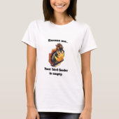 White Funny Squirrel Women's T-Shirt (Voorkant)