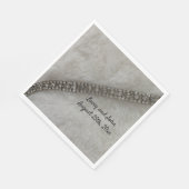 White Fur and Diamonds Wedding Paper Napkins Servet (Hoek)