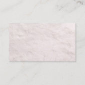 White Fur Mortgage Agent Visitekaartje (Achterkant)