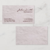 White Fur Prosthodontics Visitekaartje (Voorkant / Achterkant)