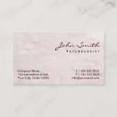 White Fur Psychologist Visitekaartje (Voorkant)