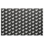 White Galloping Horse Pattern | Paardenliefhebber Stof (Fat Quarter)
