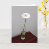 White Garbera 2-kaart Kaart (Gele Bloem)