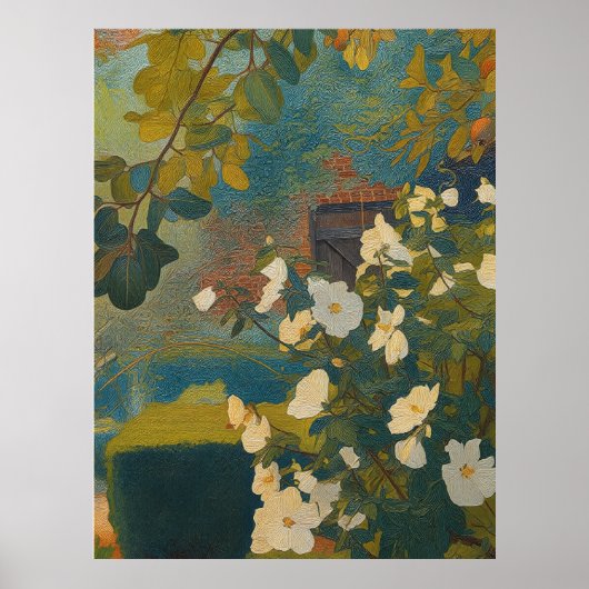 White Garden Poster (Voorkant)