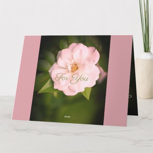 White Garden Roos Kaart (Achterkant)