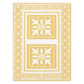 White Garden Trellis Pattern Tafelkleed (Voorkant)