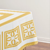 White Garden Trellis Pattern Tafelkleed (Voorbeeld)