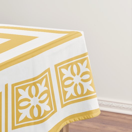 White Garden Trellis Pattern Tafelkleed (Voorbeeld)