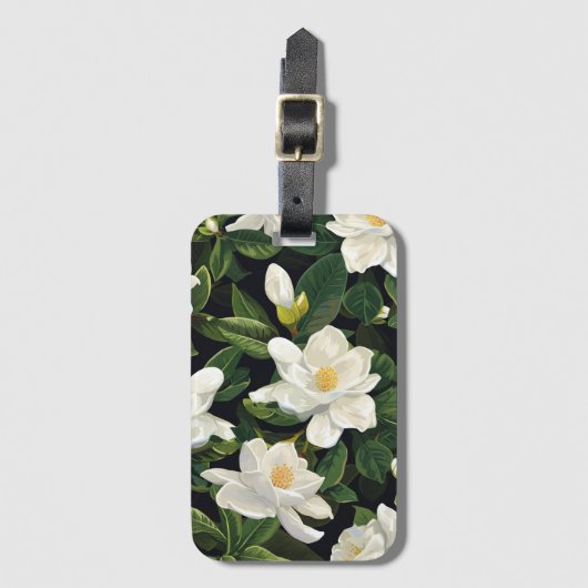 White Gardenia Bagagelabel (Voorkant (verticaal))