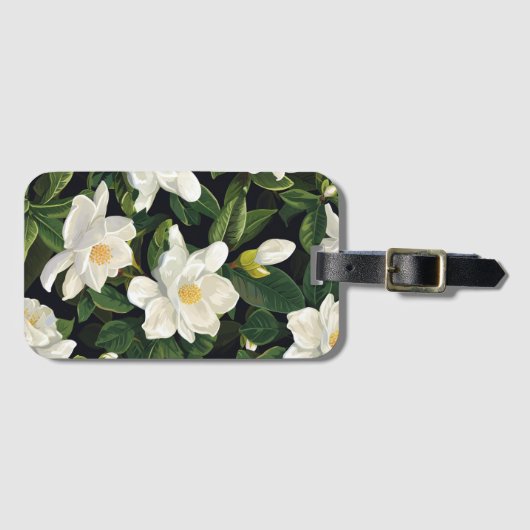 White Gardenia Bagagelabel (Voorkant (horizontaal))