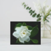 White Gardenia Flower Plant Briefkaart (Staand voorkant)