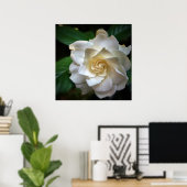 White Gardenia Flower Poster (Thuiskantoor)