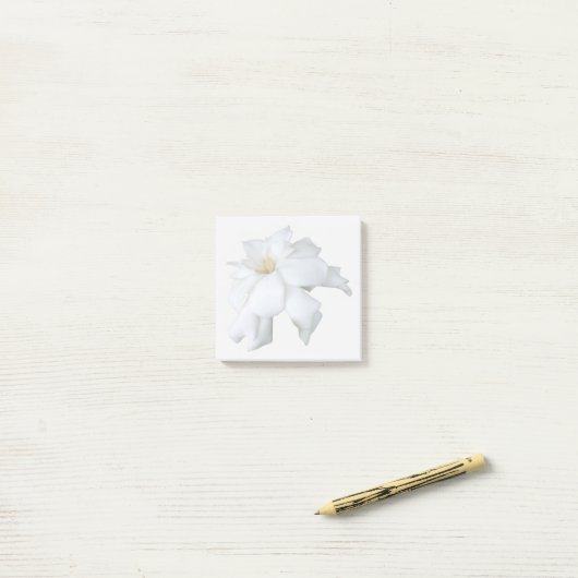 White Gardenia Sticky Notes (Op bureau)