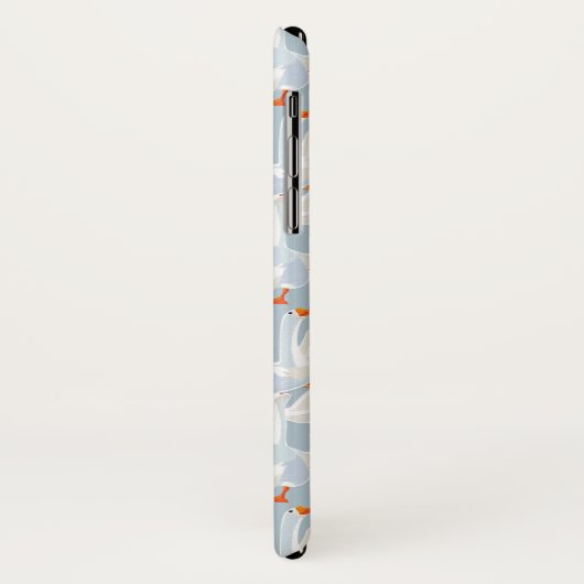 White Geese Pattern Case-Mate iPhone Case (Achterkant/links)