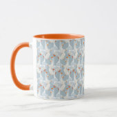 White Geese Pattern Mok (Links)