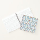 White Geese Pattern Notitieboek (Binnen)