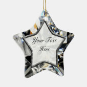 White Gem Star Keramisch Ornament (Rechts)