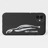 White GEN COUPE Logo Case-Mate iPhone Case (Achterkant (horizontaal))