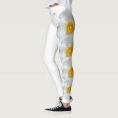 White Georgia State Flower Cherokee Roos Leggings (Links)