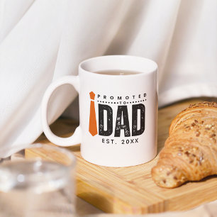 White gepromoveerd tot papa New Dad Vaderdag Quote Koffiemok
