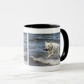 White German Shepard op Lake George Mok (Voorkant rechts)