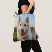 White German Shephard Dog Tote Bag (Dichtbij)
