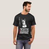 White German Shepherd A Different Breed T-shirt (Voorkant volledig)