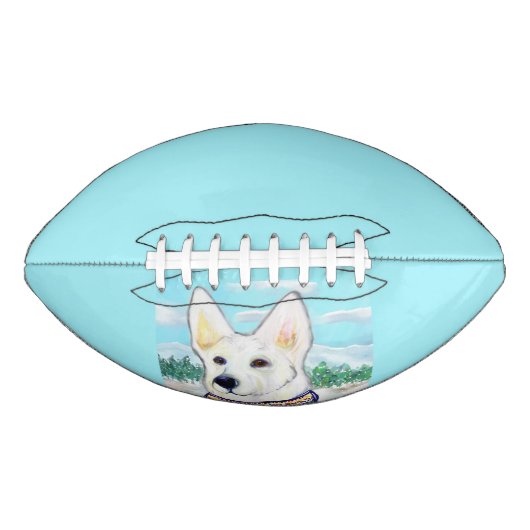 White German Shepherd American Football (Voorkant)