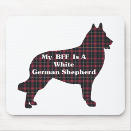 WHITE GERMAN SHEPHERD BFF Gifts Muismat