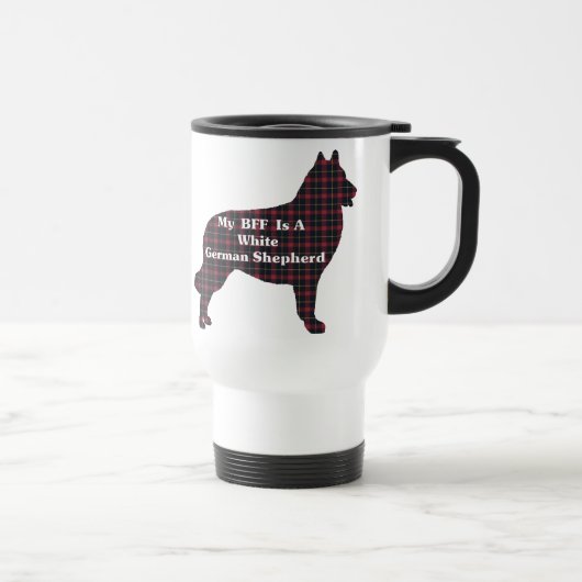 WHITE GERMAN SHEPHERD BFF Gifts Reisbeker (Rechts)