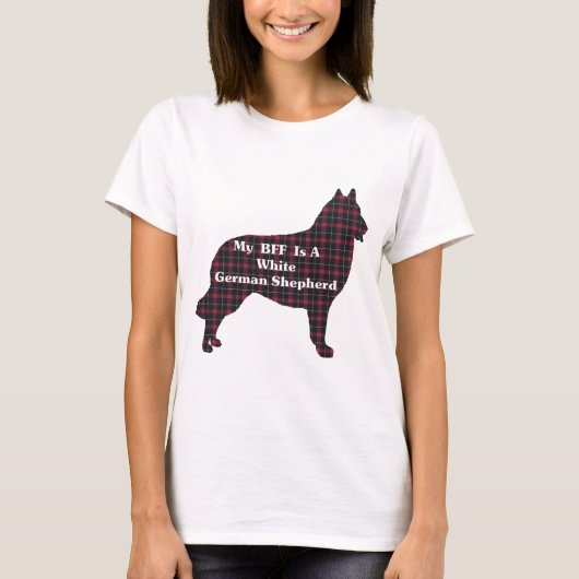 WHITE GERMAN SHEPHERD BFF Gifts T-shirt (Voorkant)