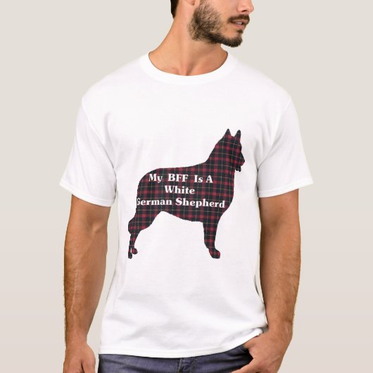 WHITE GERMAN SHEPHERD BFF Gifts T-shirt (Voorkant)