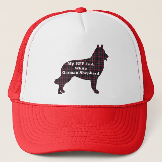 WHITE GERMAN SHEPHERD BFF Gifts Trucker Pet (Voorkant)